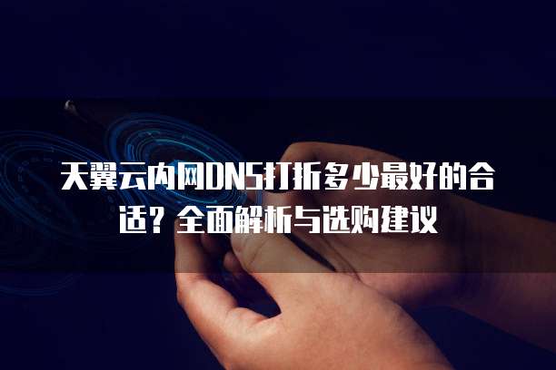 天翼云内网DNS打折多少最好的合适?全面解析与选购建议