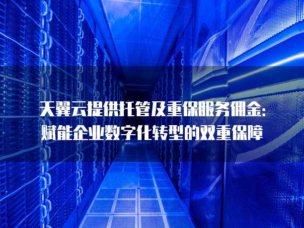 天翼云提供托管及重保服务佣金：赋能企业数字化转型的双重保障