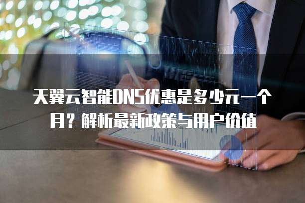 天翼云智能DNS优惠是多少元一个月?解析最新政策与用户价值