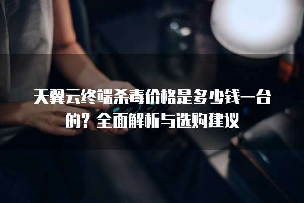 天翼云终端杀毒价格是多少钱一台的?全面解析与选购建议