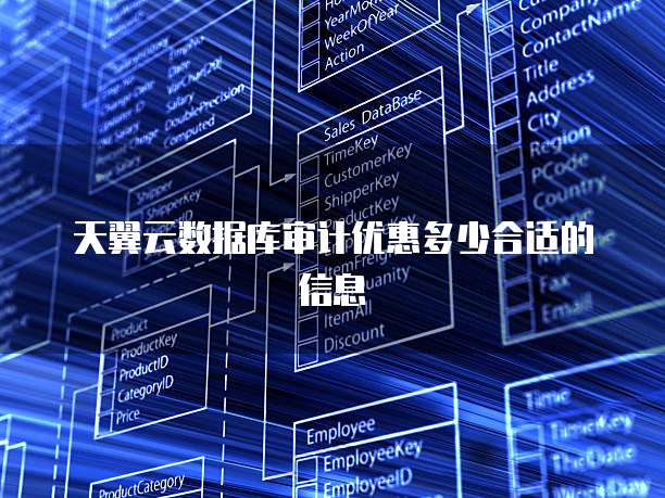 天翼云数据库审计优惠多少合适的信息