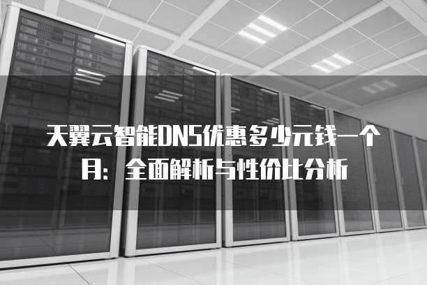 天翼云智能DNS优惠多少元钱一个月:全面解析与性价比分析