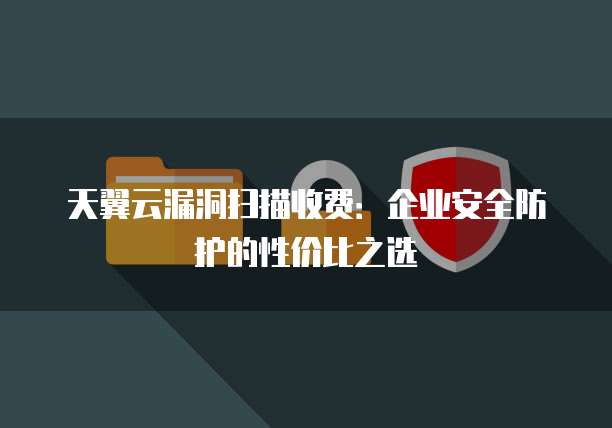 天翼云漏洞扫描收费:企业安全防护的性价比之选