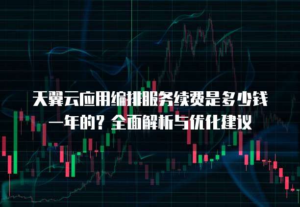 天翼云应用编排服务续费是多少钱一年的？全面解析与优化建议
