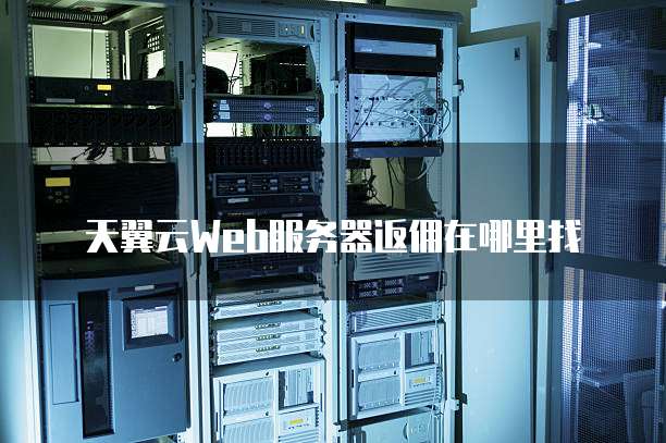 天翼云Web服务器返佣在哪里找