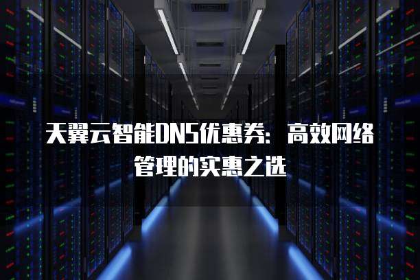天翼云智能DNS优惠券:高效网络管理的实惠之选