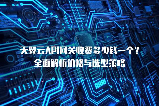 天翼云API网关收费多少钱一个?全面解析价格与选型策略