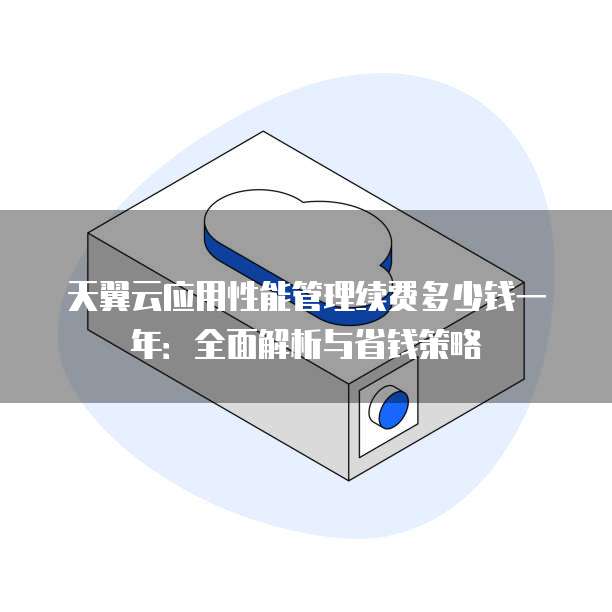 天翼云应用性能管理续费多少钱一年:全面解析与省钱策略