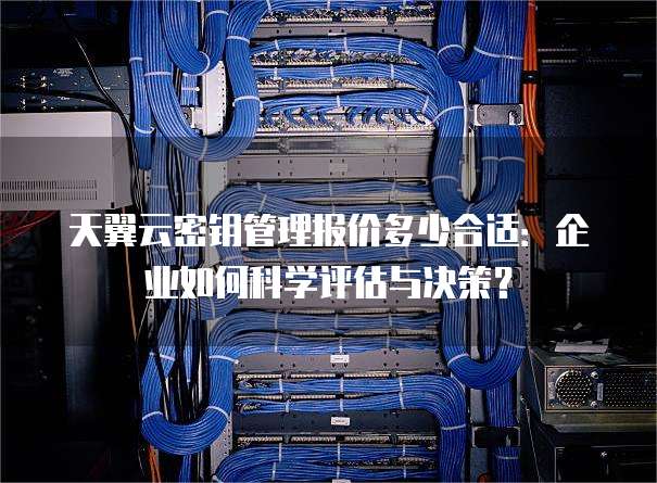 天翼云密钥管理报价多少合适:企业如何科学评估与决策?