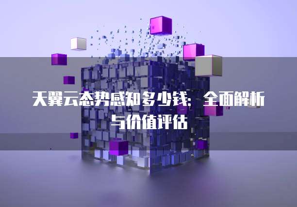 天翼云态势感知多少钱:全面解析与价值评估