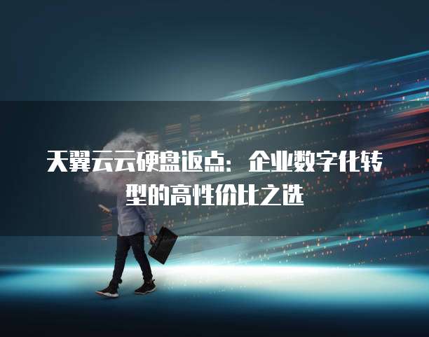 天翼云云硬盘返点:企业数字化转型的高性价比之选