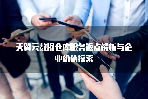天翼云数据仓库服务返点解析与企业价值探索
