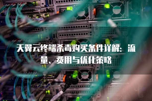天翼云终端杀毒购买条件详解:流量、费用与优化策略
