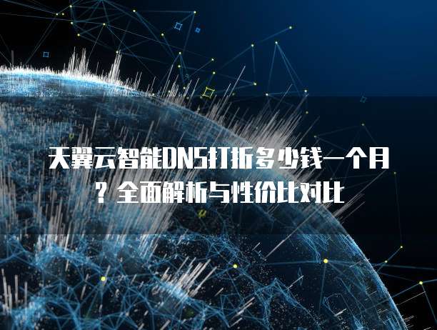 天翼云智能DNS打折多少钱一个月?全面解析与性价比对比