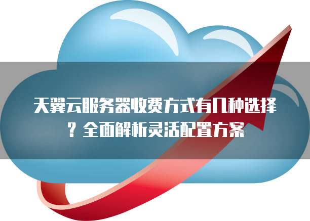天翼云服务器收费方式有几种选择?全面解析灵活配置方案