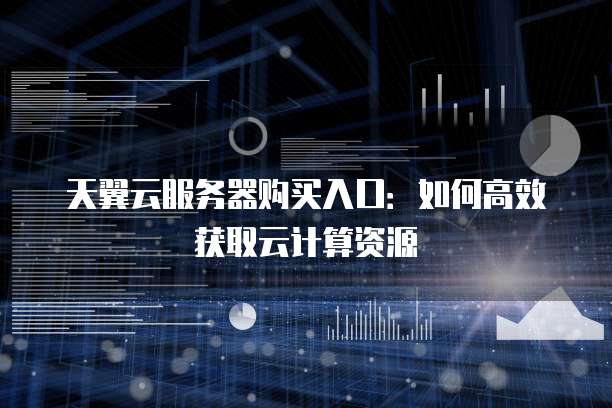 天翼云服务器购买入口:如何高效获取云计算资源