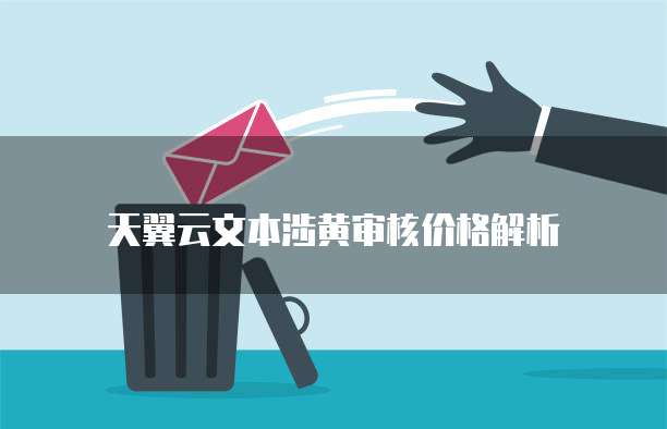 天翼云文本涉黄审核价格解析