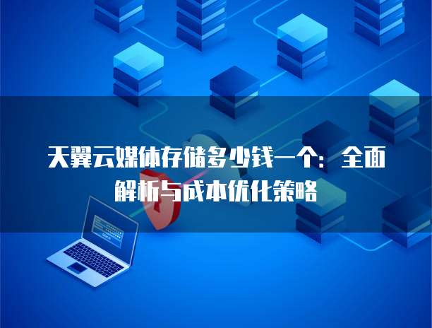 天翼云媒体存储多少钱一个：全面解析与成本优化策略