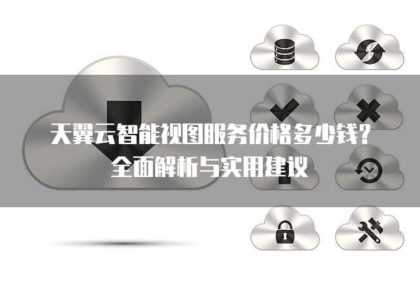 天翼云智能视图服务价格多少钱?全面解析与实用建议