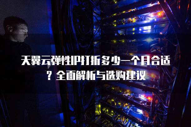 天翼云弹性IP打折多少一个月合适?全面解析与选购建议
