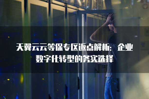 天翼云云等保专区返点解析:企业数字化转型的务实选择