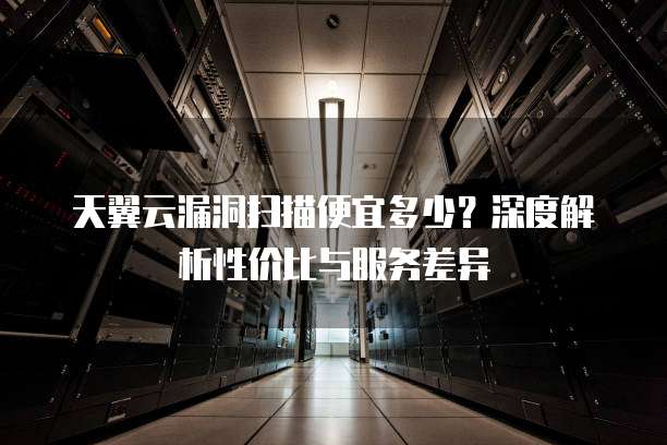 天翼云漏洞扫描便宜多少?深度解析性价比与服务差异