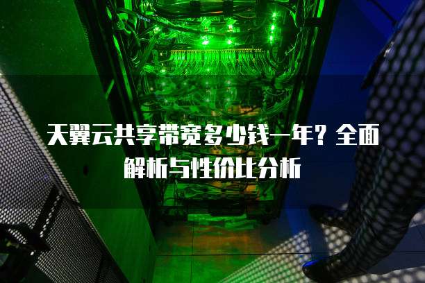 天翼云共享带宽多少钱一年?全面解析与性价比分析