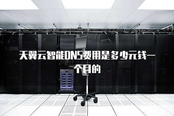 天翼云智能DNS费用是多少元钱一个月的