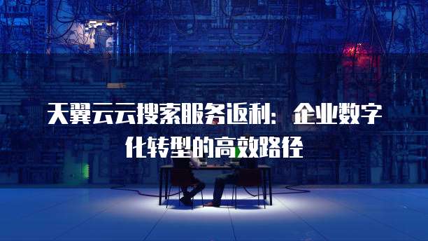天翼云云搜索服务返利:企业数字化转型的高效路径