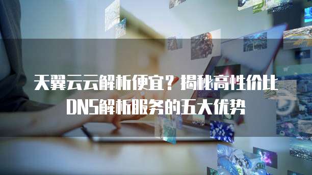 天翼云云解析便宜？揭秘高性价比DNS解析服务的五大优势