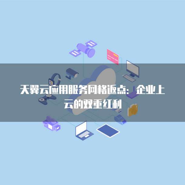 天翼云应用服务网格返点：企业上云的双重红利