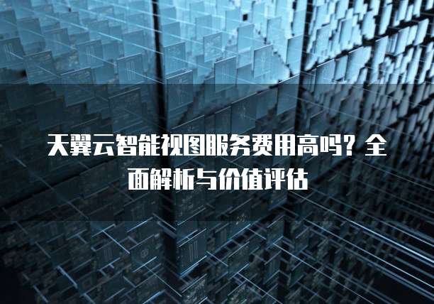 天翼云智能视图服务费用高吗?全面解析与价值评估