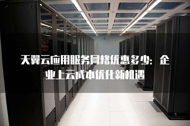天翼云应用服务网格优惠多少:企业上云成本优化新机遇