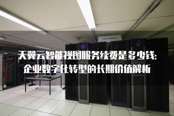 天翼云智能视图服务续费是多少钱:企业数字化转型的长期价值解析