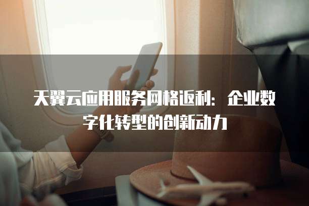 天翼云应用服务网格返利:企业数字化转型的创新动力