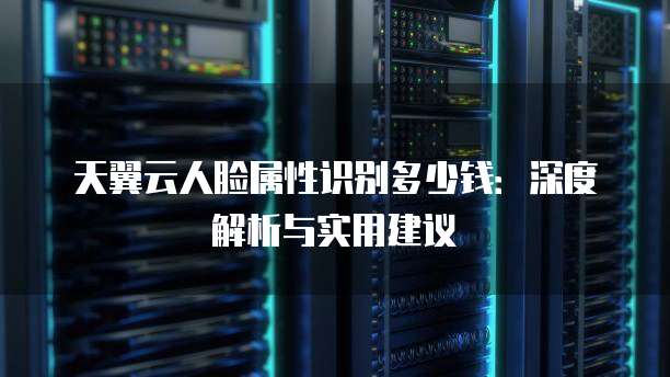 天翼云人脸属性识别多少钱：深度解析与实用建议