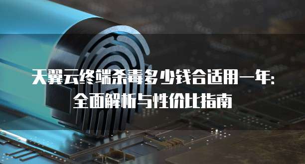 天翼云终端杀毒多少钱合适用一年:全面解析与性价比指南