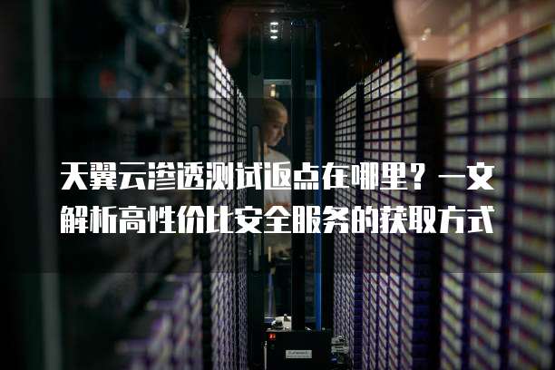天翼云渗透测试返点在哪里?一文解析高性价比安全服务的获取方式