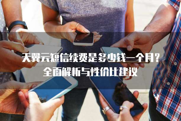 天翼云短信续费是多少钱一个月?全面解析与性价比建议