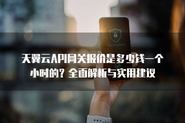 天翼云API网关报价是多少钱一个小时的？全面解析与实用建议