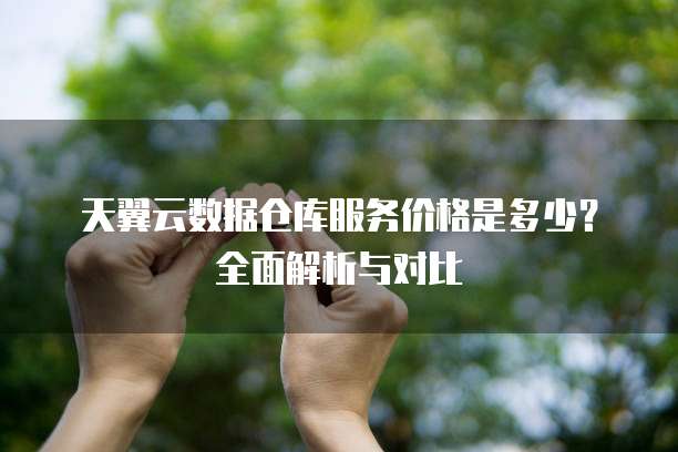 天翼云数据仓库服务价格是多少?全面解析与对比