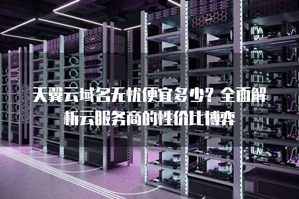 天翼云域名无忧便宜多少?全面解析云服务商的性价比博弈