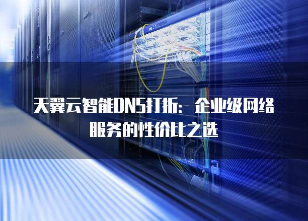 天翼云智能DNS打折:企业级网络服务的性价比之选