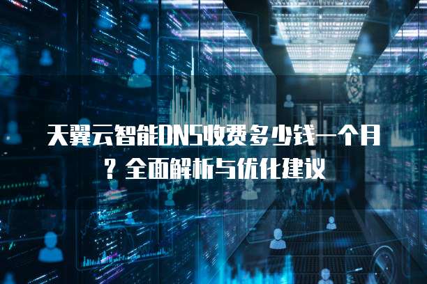 天翼云智能DNS收费多少钱一个月?全面解析与优化建议