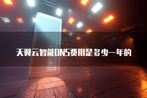 天翼云智能DNS费用是多少一年的