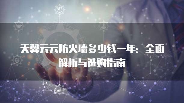 天翼云云防火墙多少钱一年：全面解析与选购指南