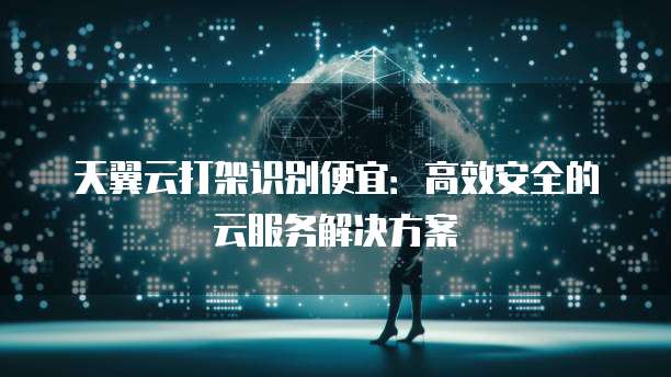 天翼云打架识别便宜：高效安全的云服务解决方案