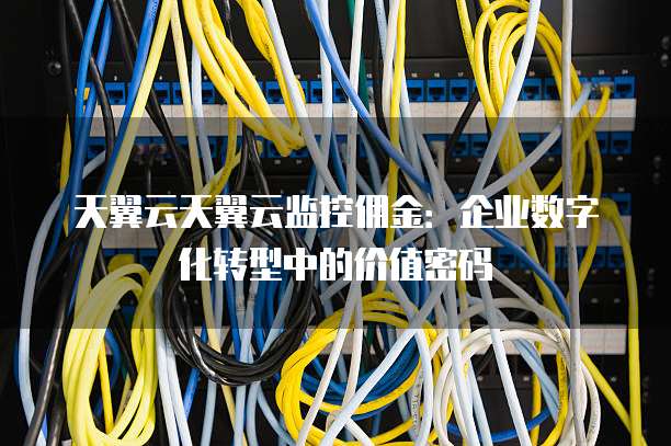 天翼云天翼云监控佣金:企业数字化转型中的价值密码