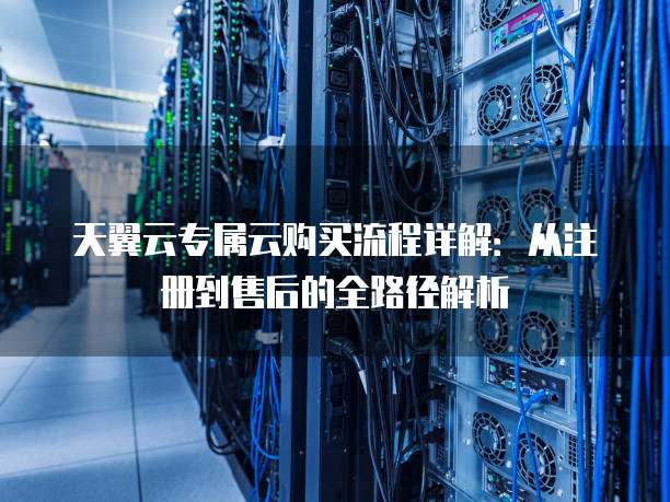 天翼云专属云购买流程详解:从注册到售后的全路径解析