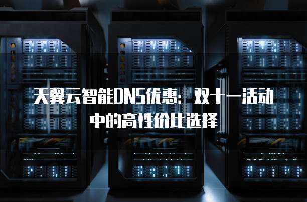 天翼云智能DNS优惠:双十一活动中的高性价比选择